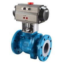 法兰衬氟气动球阀 气动球阀图2