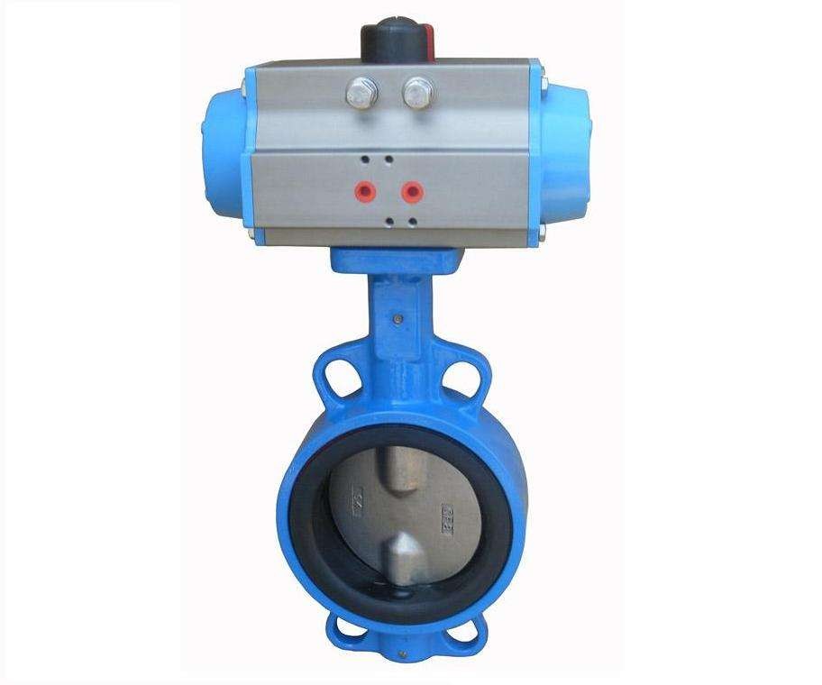 不锈钢气动蝶阀 对夹式气动蝶阀图2