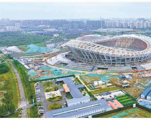 迎“苏超”奥体6万座体育场明年建成