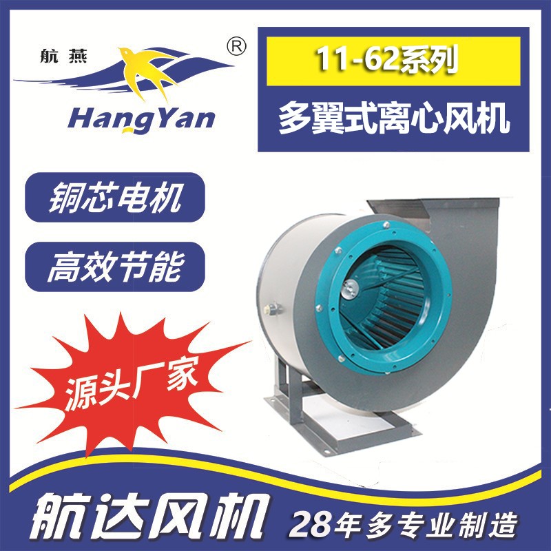 源头厂家多翼式离心风机11-62-28A大风量高能效通风换气排烟设备